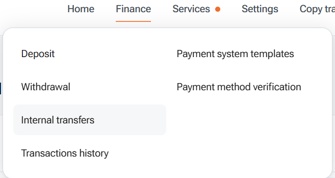 internal transfer en